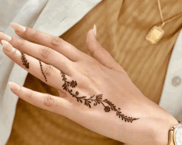 تصویر 2 از حنا هندی قهوه ای گیاهی مناسب نقش های سنتی و جذاب
